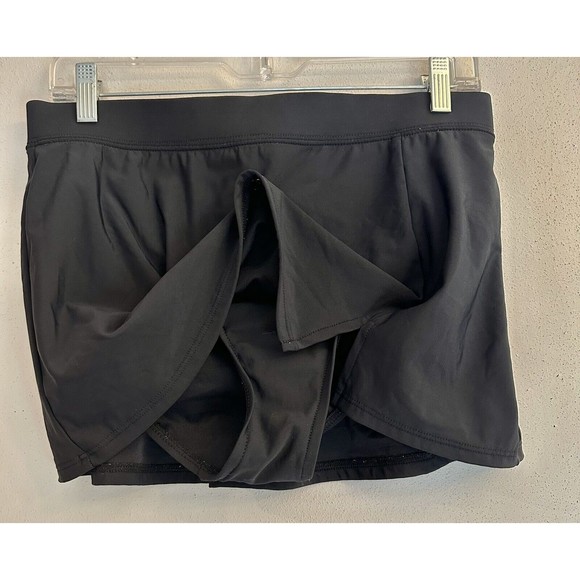 JAMAICA BAY Black SWIM SKIRT Size 14 80% Nylon 20% Lycra - Picture 3 of 9